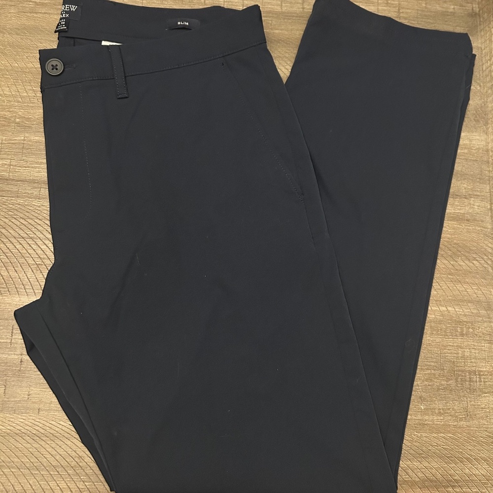 NWOT Navy J. Crew flex slim